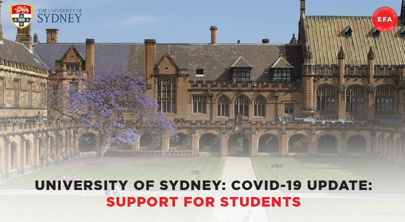 University of Sydney: COVID-19 Update - Support for students