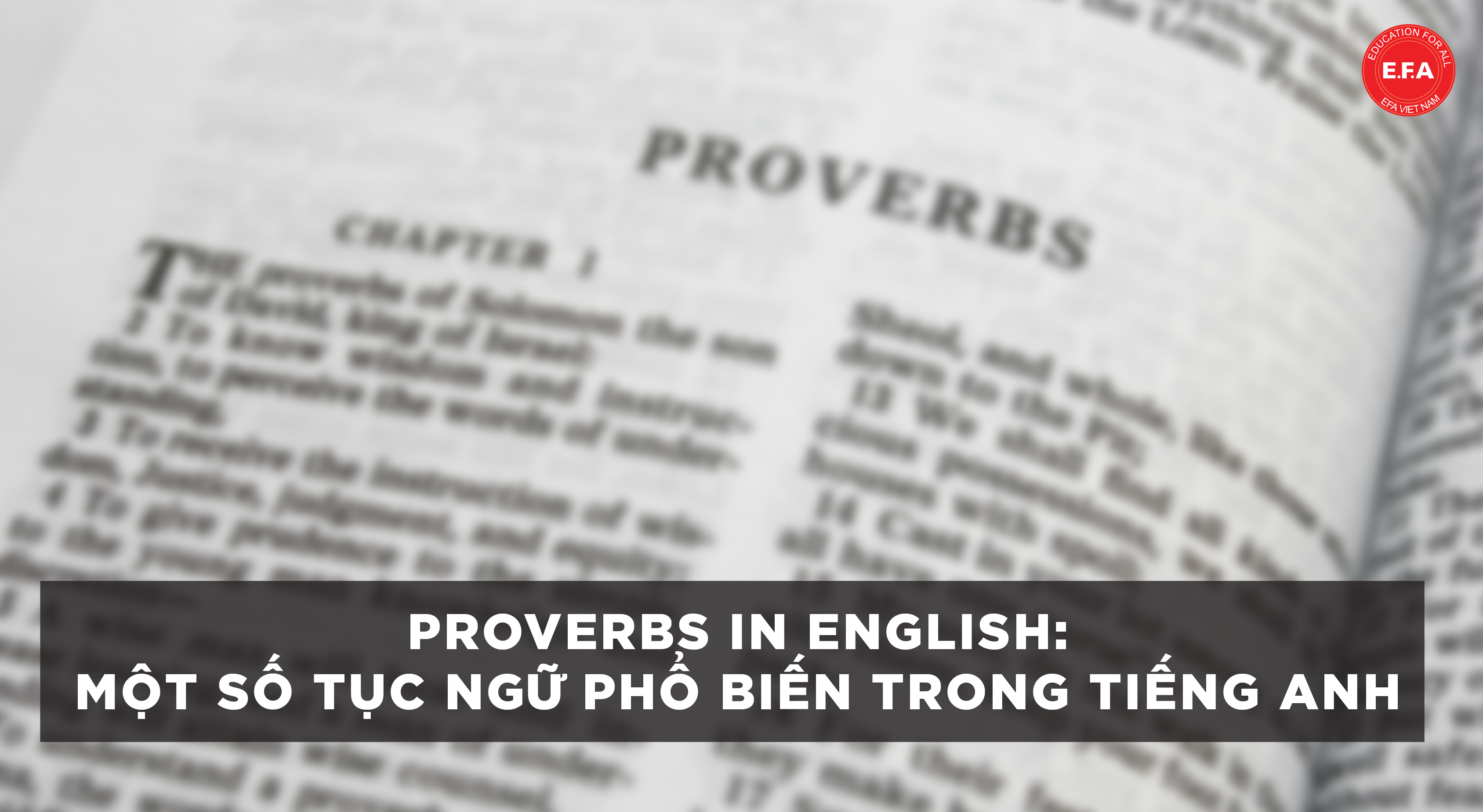 Proverbs in English