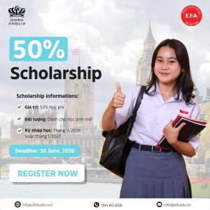 HỌC BỔNG 50% HỌC PHÍ TẠI NORD ANGLIA UK SCHOOLS 2026: CƠ HỘI DU HỌC ANH TỪ BẬC THPT